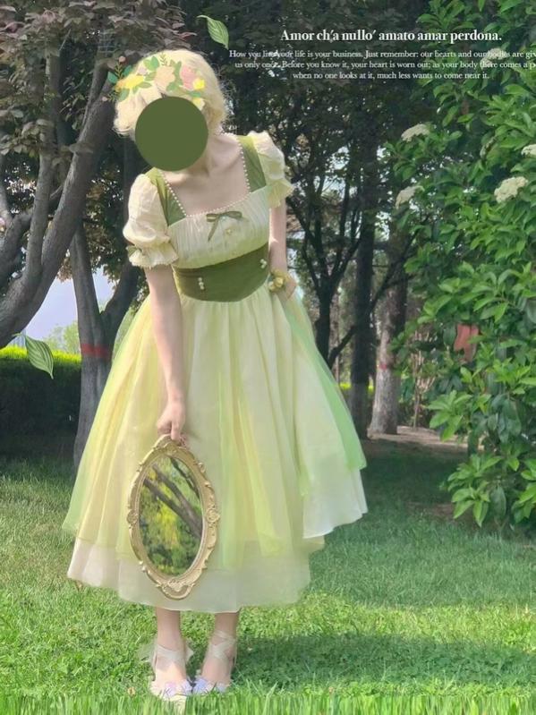 清新绿色花园氛围穿搭，打造自然魅力